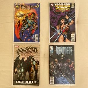 Inhumans #1,  New Warriors defiant, Wonder Woman 4 1995,  Dr Strange Fate #1